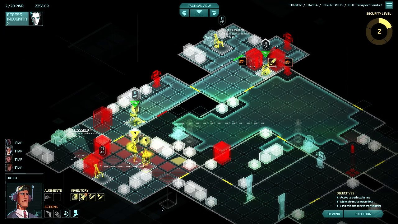 Invisible Inc Expert Plus 1-10 Day 4 Research Facility Part 2 (No commentary)