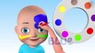 3D Face Painting - Baby Body Paint & Learn Colors with Finger Family Nursery Rhymes Animation