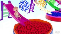 Learn Colors with Gumball Pool Babies 3D Ball-pit - Colours for Kids Toddlers Children 2