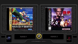 Virtua Fighter 2 vs Tekken 2 (Sega Saturn vs Playstation) Side by Side Comparison