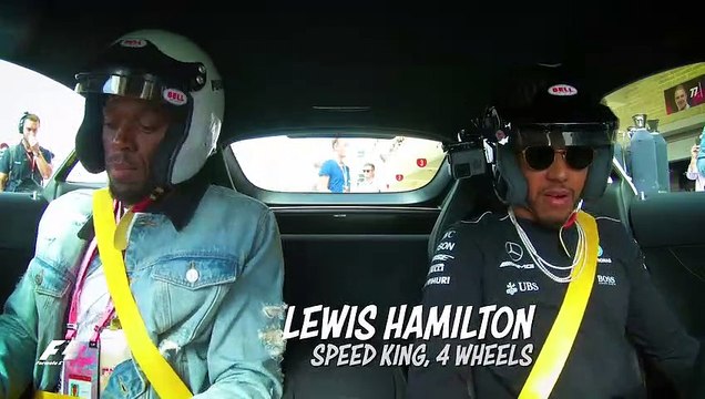 Quand Usain Bolt embarque avec Lewis Hamilton dans une Mercedes AMG GTR