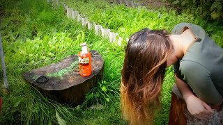 АСМР - ASMR Washing hair in nature