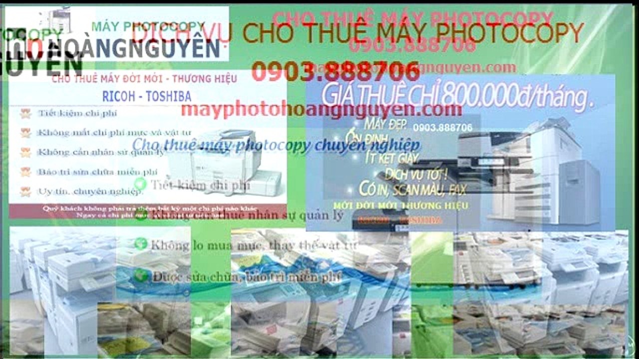 Cho thuê máy photocopy Ricoh đa chức năng giá rẻ TP.HCM