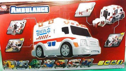 Ambulance. Dickie Toys. The toy car for boys. Open the box and make an overview-oLffNFIc-4g
