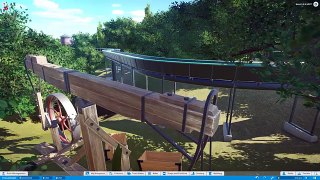Planet Coaster Beta Log flume ride | Cinematic and First Person View Showcase