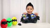 Batman Play-Doh Surprise Eggs Opening Mattel Hot Wheels Family Fun Kids Toys Disney Cars Playing-r2oEQA9PLPk