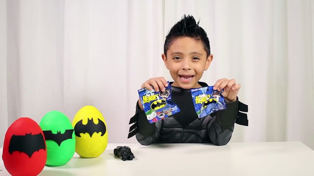 Batman Play-Doh Surprise Eggs Opening Mattel Hot Wheels Family Fun Kids Toys Disney Cars Playing-r2oEQA9PLPk