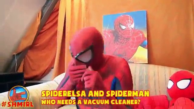 DOCTOR Spidergirl vs Spiderman Sick & Frozen Elsa Pink Spidergirl - Fun Superhero Movie in Real Life