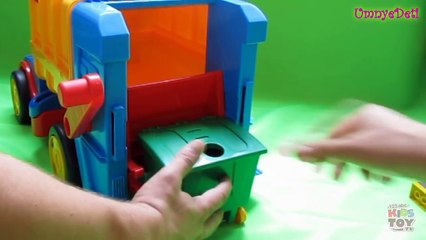BIG Garbage truck. WADER. Toy for boy. ☺123abc Kids Toy TV-xmQYQD7IKjE