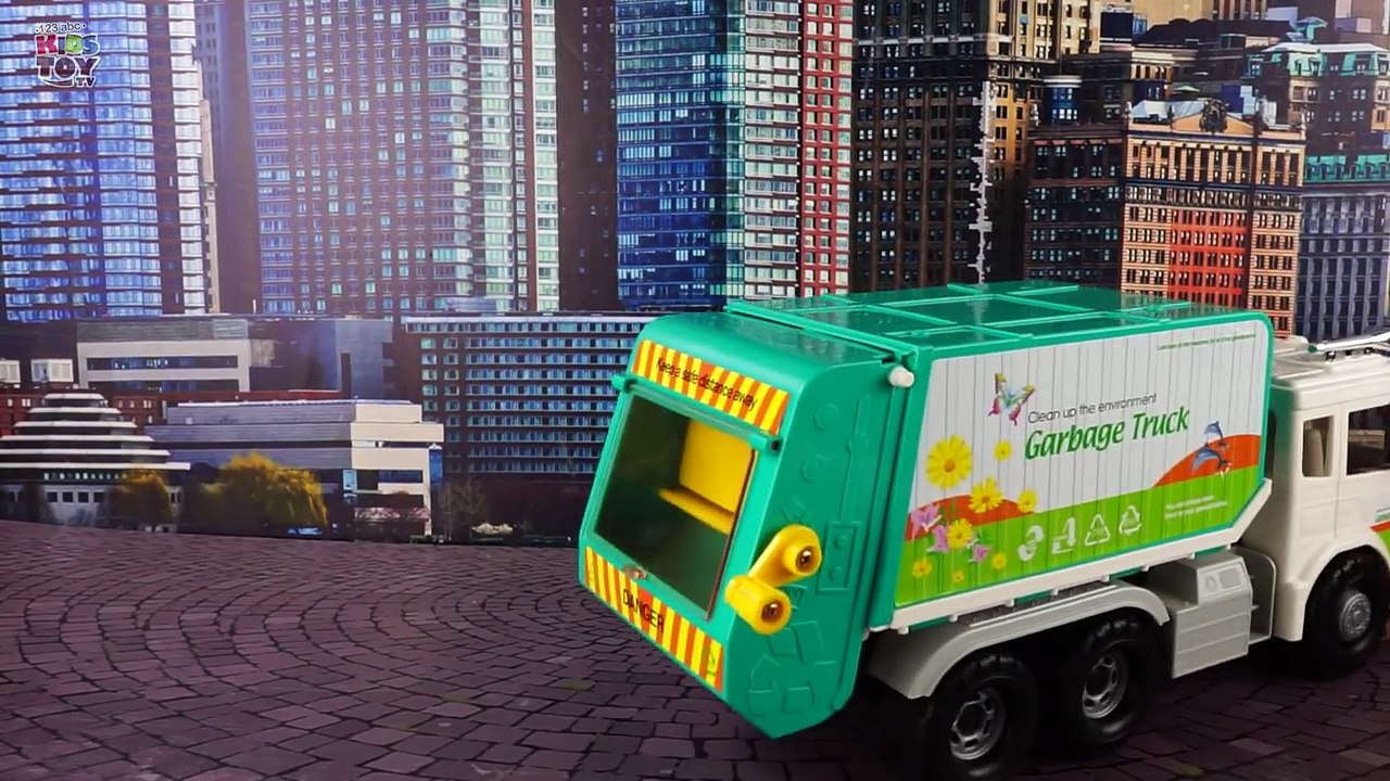 Cartoon about a garbage truck and its working day. Toy car will tell a lot of interesting things-1ZavReQ1_xA