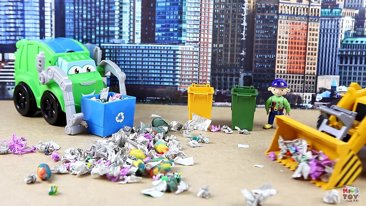 Cartoon about Garbage from Bruder MAN. Cars for children. 123abc Kids Toy TV-IcKip3F4JLQ