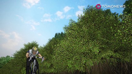 자전거 타다 곰에게 공격당한 남성, 발버둥치고 소리지르고