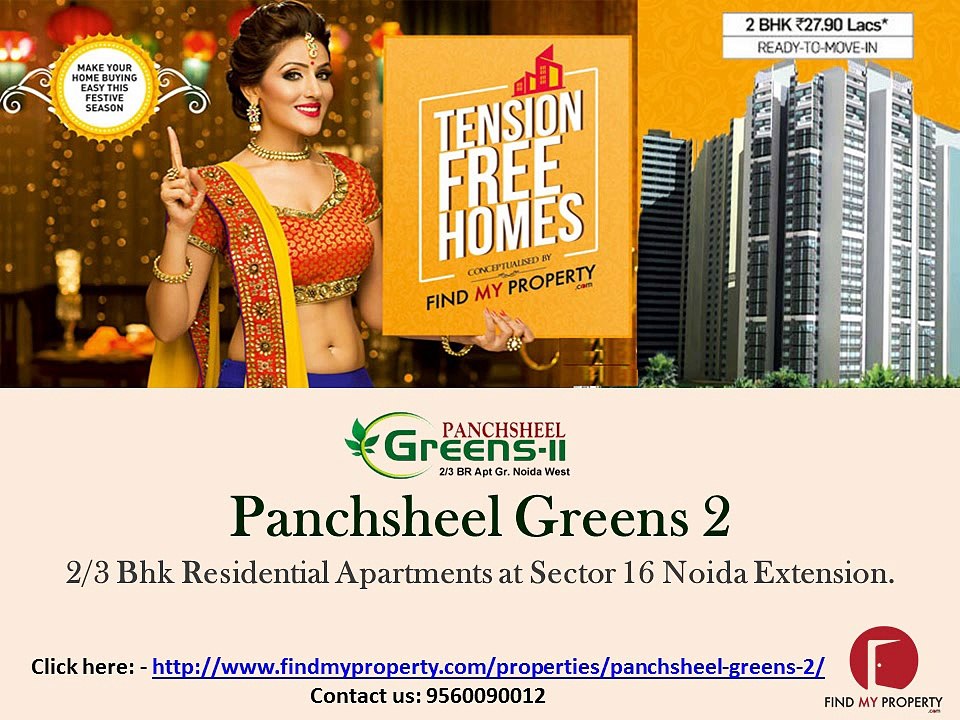 Panchsheel Greens 2 @ 9560090012