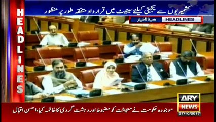 Headlines 1600 27th October 2017