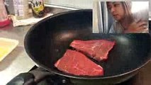 常温に戻さない、牛脂を使わない。上手なステーキの焼き方！