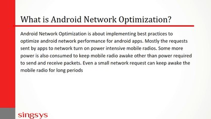 Best Practice for Android Network Optimization