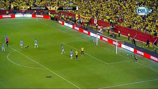 Barcelona 0x3 Grêmio Fox Sports VT 1 tempo completo libertadores 2017