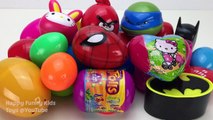 Surprise Eggs Spiderman Hello Kitty Mickey Mouse Disney Pixar Cars Batman Toys Fun for Kids Children