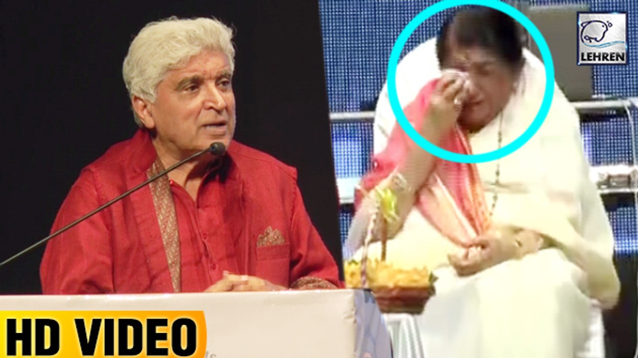 Javed Akhtar Made Lata mangeshkar CRY