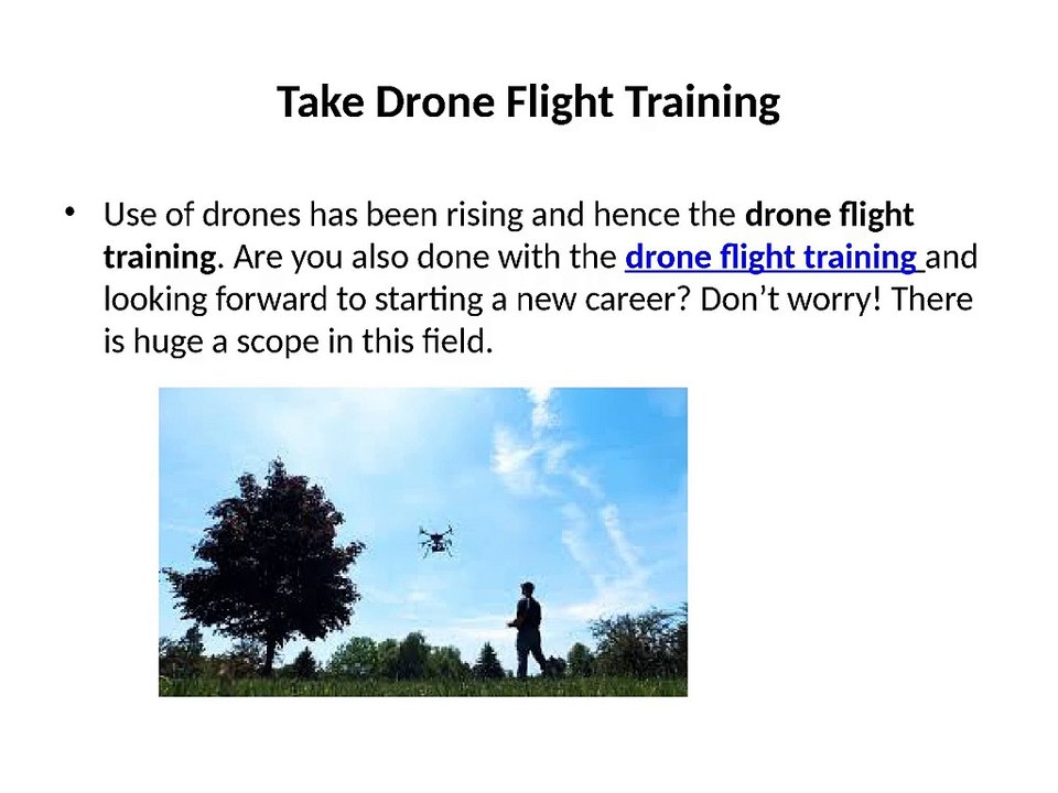 Go For Drone Flight Training