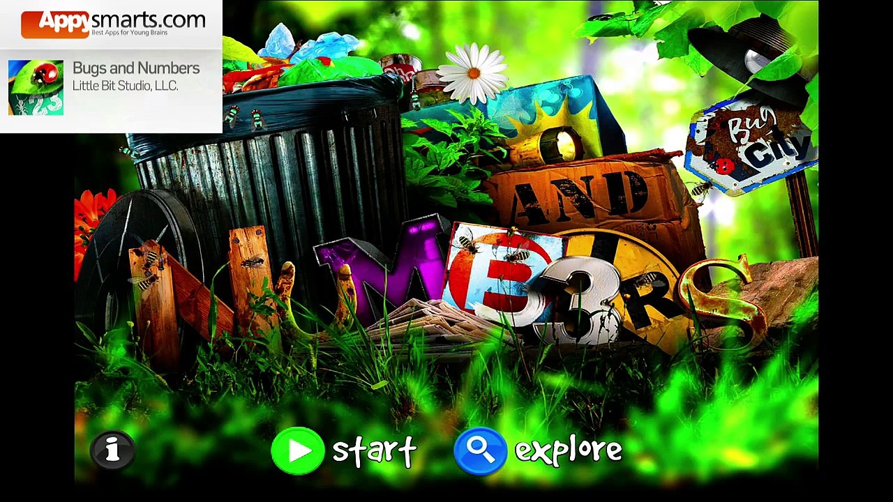 Math games: Bugs and Numbers [ages:3-6, iPhone/iPad]