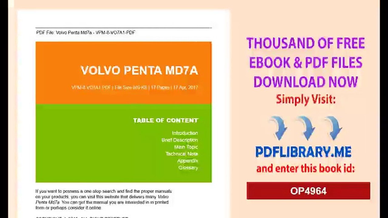 Volvo Penta Md7a