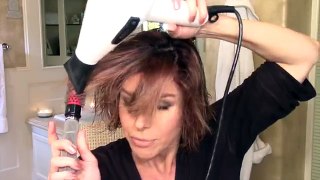 How To Blow Out Side Swept Bangs