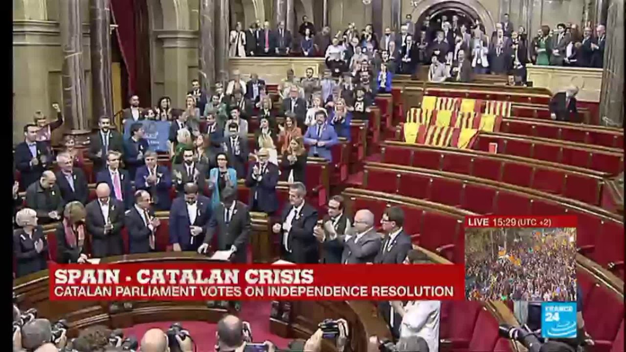 Catalonia Crisis: Catalan Parliament votes for independence from Spain