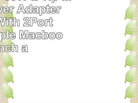 WEGEWANG 60W L Tip Magsafe Power Adapter Charger With 2Port USB for Apple Macbook 13inch