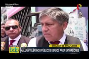 San Juan de Miraflores: PNP decomisa equipos telefónicos usados por extorsionadores