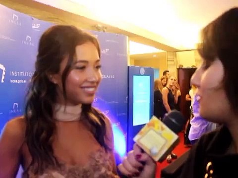 Yamila Saud en la avant premiere de Hipersomnia