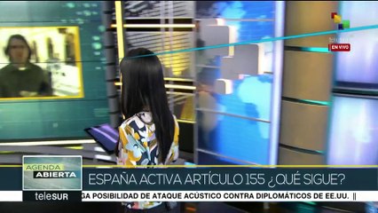 Parlamenta de Cataluña sesiona antes de ser intervenido por el Estado