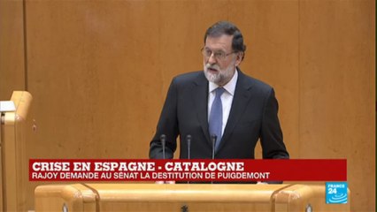 REPLAY - Discours de Mariano Rajoy sur la crise en Catalogne