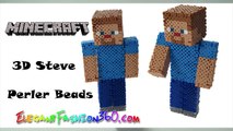 DIY Perler/Hama Beads Minecraft Steve 3D - How to Tutorial