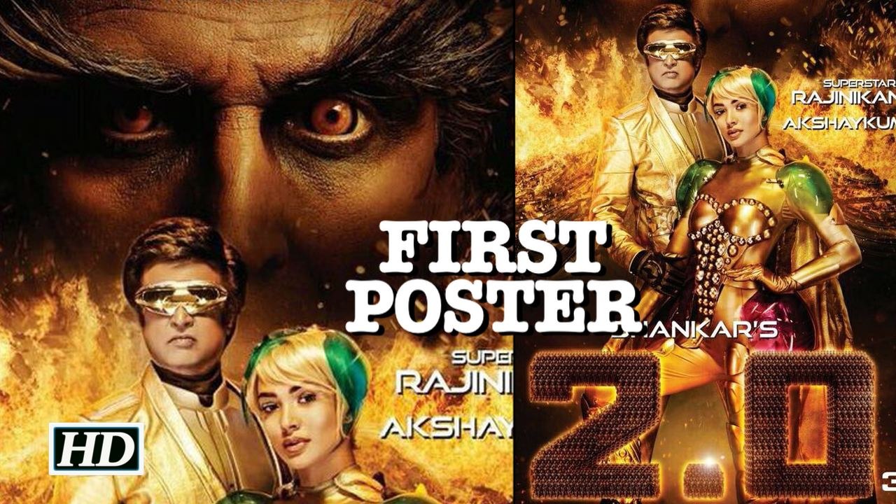 GOLDEN “2.0” POSTER OUT | Rajinikanth as Chitti is in love with Amy | Akshay Kumar