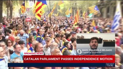 BREAKING NEWS | Catalan parliament passes independence motion | Friday, October 27th 2017