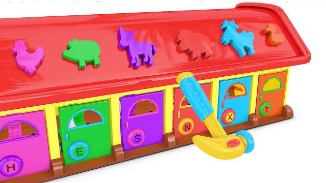 Learn Colors with 3D Animals for Childrens Toddlers Baby