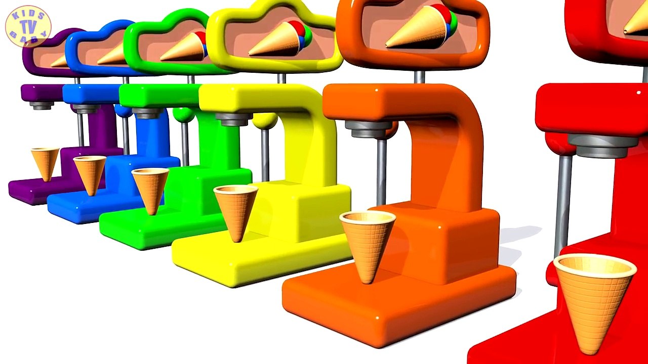 Learn Colors With Pasta Ice Cream Machine For Kids Children Babies
