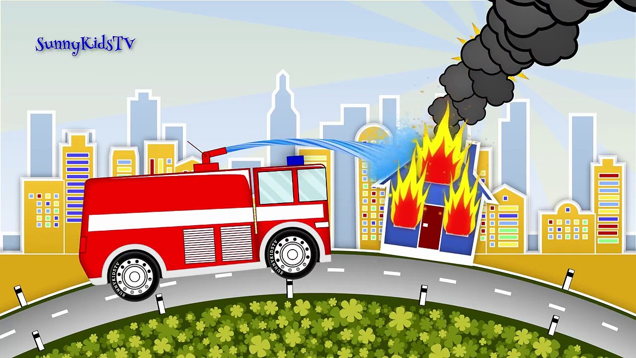 Cars and Trucks for Kids. Ambulance. Fire Truck. Police Car. Cartoon for Children