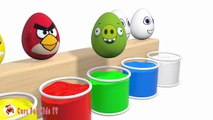Learn Colors With Surprise Eggs Angry Birds for Children - Angry Birds Movie