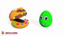 Bad Surprise Eggs Steals Chips Learn Colors with Johny Johny Yes Papa Song Nursery Rhymes for Kids