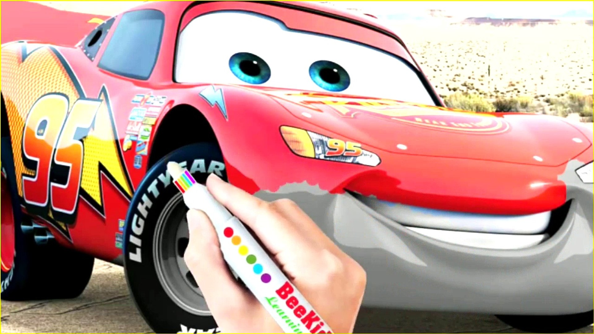 Cars 3 Lightning Mcqueen Memorable Moments Coloring Book Pages Video For  Children - Video Dailymotion