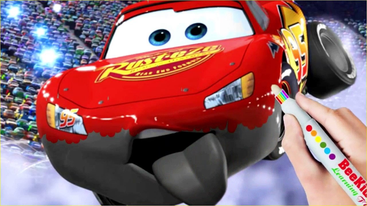 Cars 3 Lightning McQueen and Cal Weathers Funny Moment Coloring Book for Children