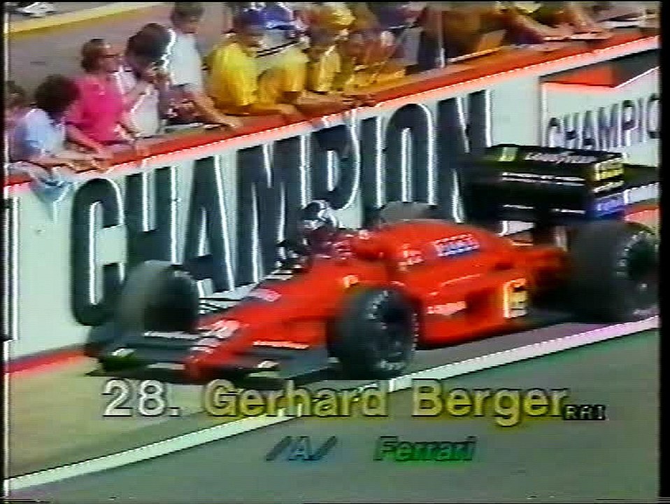 Gran Premio d'Ungheria 1987: Ritiri di Berger, Johansson, T. Fabi e Campos