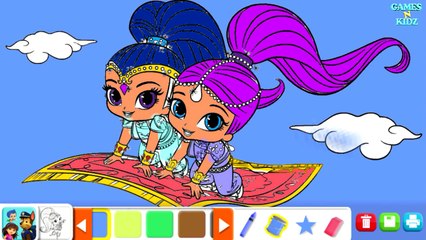 Shimmer & Shine: Childrens Coloring Book Games - Nick Jr App For Kids
