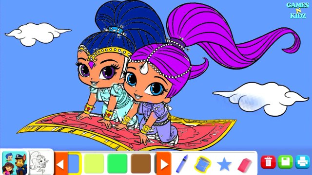Shimmer & Shine: Childrens Coloring Book Games - Nick Jr App For Kids