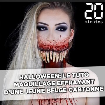 Halloween: Le tuto maquillage terrifiant d'une jeune Belge cartonne sur YouTube