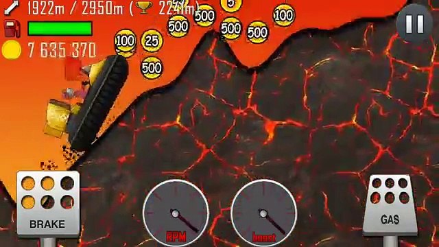 Мультик про машинки Тачка на воздушной подушке Игра для детей Hill Climb Racing