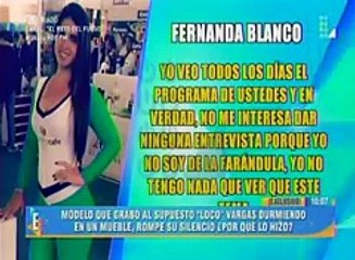Modelo que se grabó con el supuesto Juan Manuel Vargas durmiendo rompió su silencio