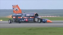 Bloodhound supersonic car aiming to break 1000mph passes first test run